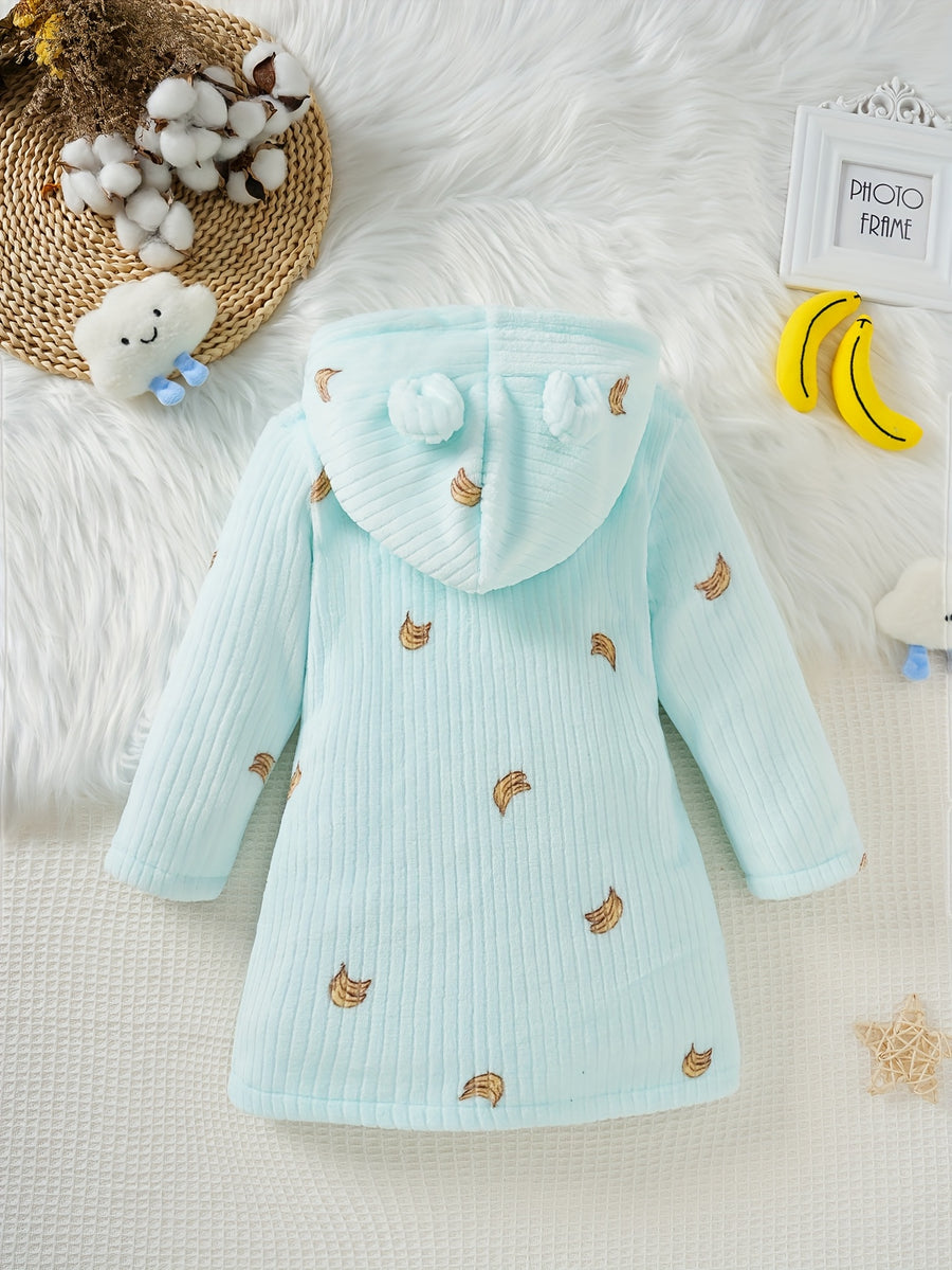 Nouveau Peignoir à Capuche en Flanelle pour Enfants Automne-Hiver — Monptitlou