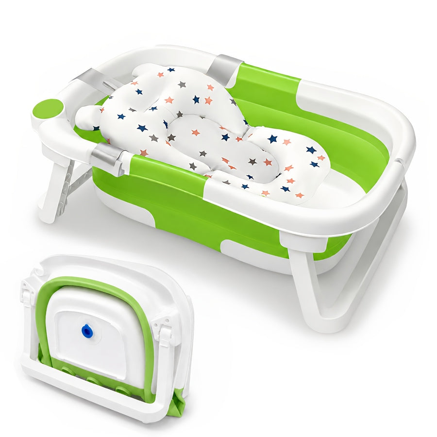 Baignoire pliable pour bébé avec coussin moelleux — Monptitlou