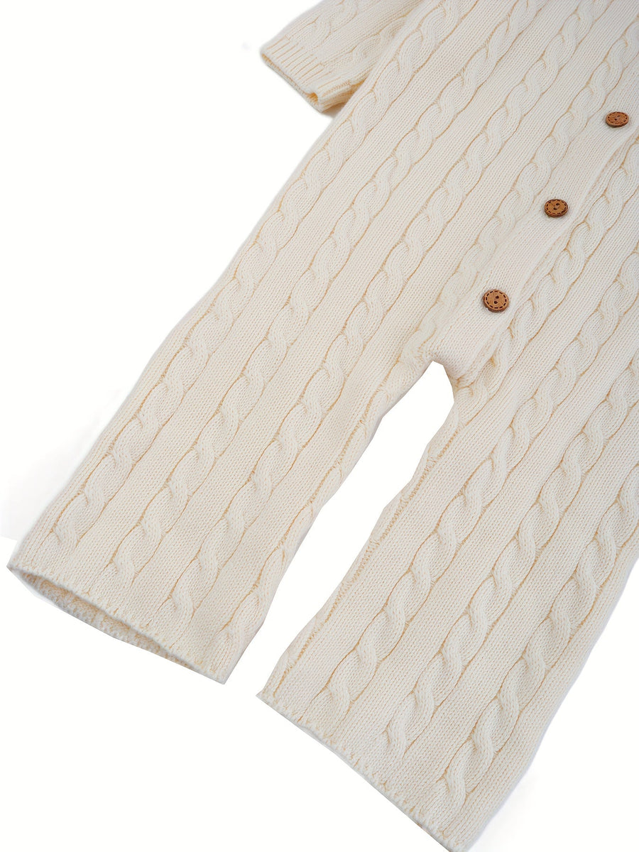 Pull Tricoté Pur Automne Hiver Bébé, Vêtements Une Pièce Garçons et Filles, Pantalons Longs Boucles de Pâte Frite, pour 