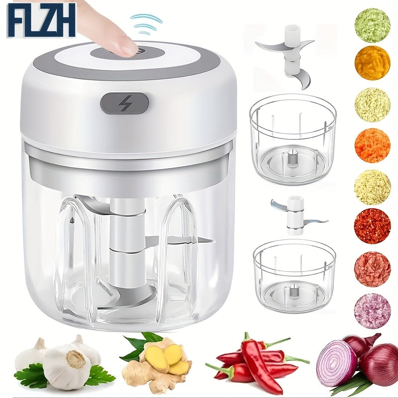 Mixeur électrique 1 pc 250/100 ml USB rechargeable sans fil 30 W haute puissance multifonction broie/hache rapidement vi