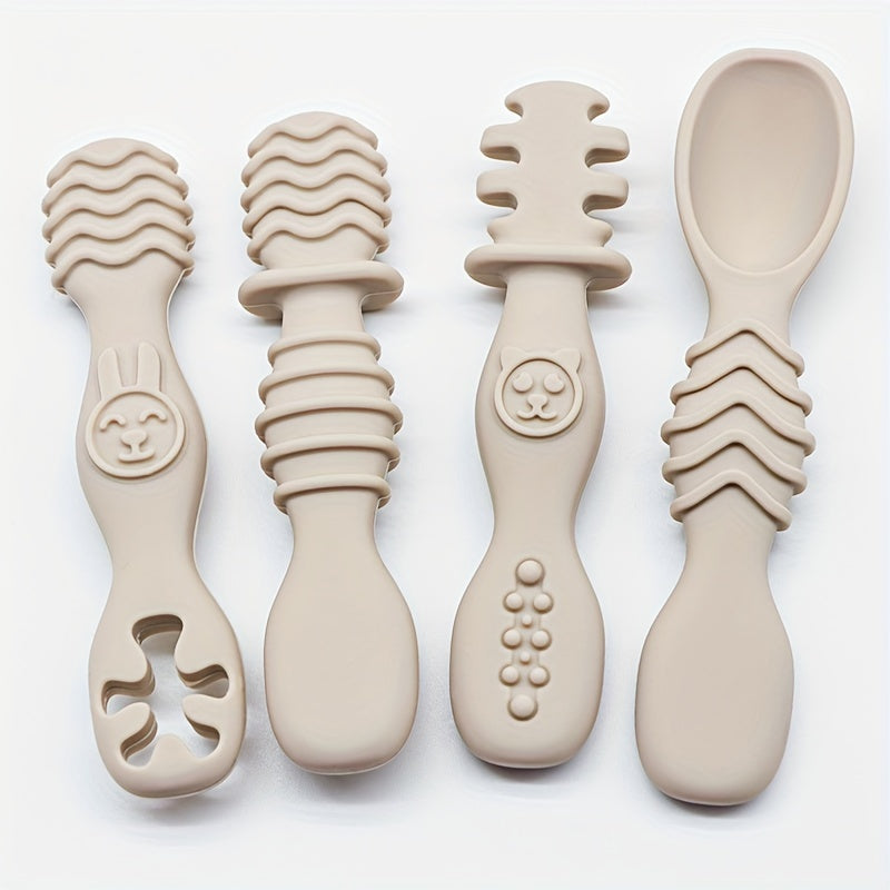 Ensemble de cuillères à mâcher en silicone — Monptitlou