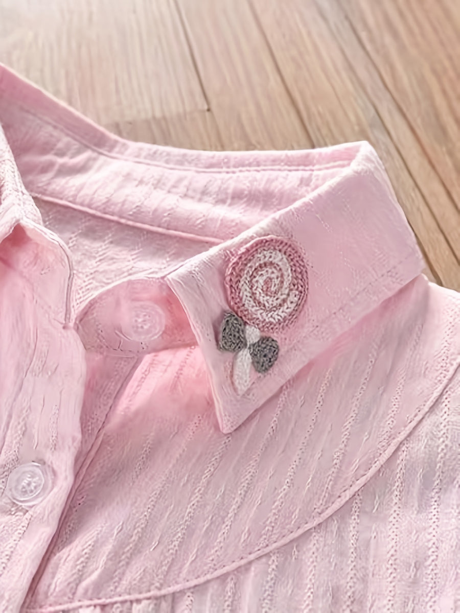 Chemise Brodée à Manches Longues pour Fille pour Printemps/Automne, photo 13