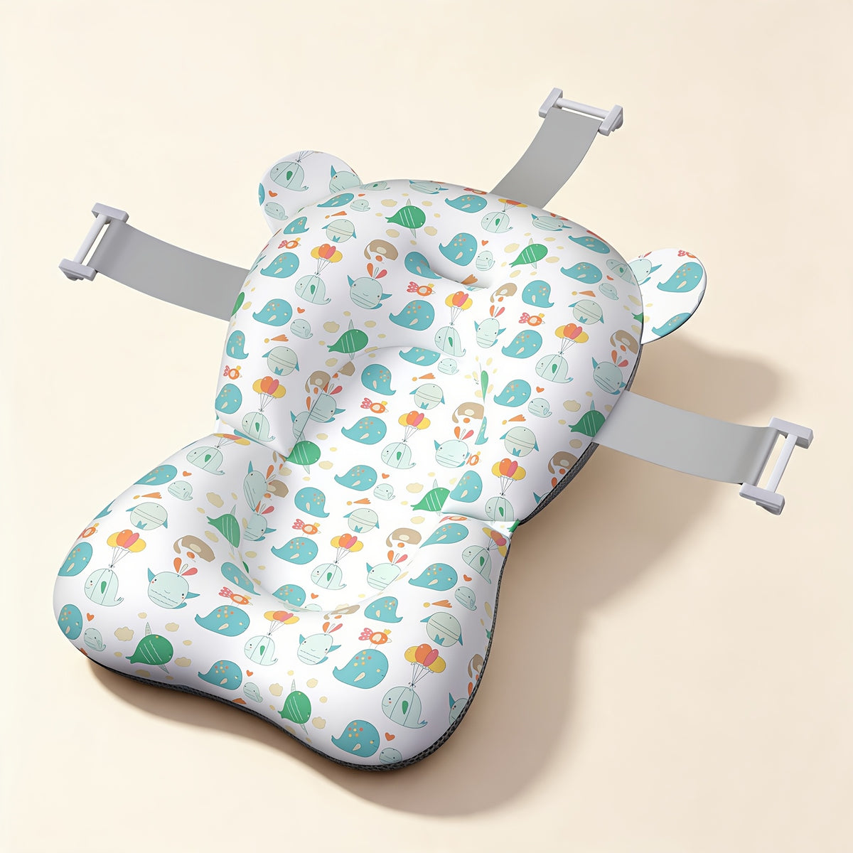 Coussin de siège de support de bain pour nouveau-né avec oreilles — Monptitlou Image