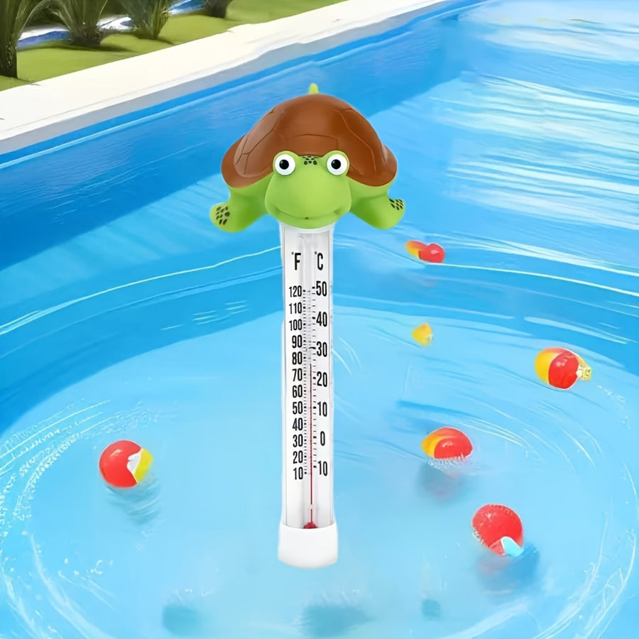 Thermomètre de bain flottant avec cordon, modèle tortue — Monptitlou