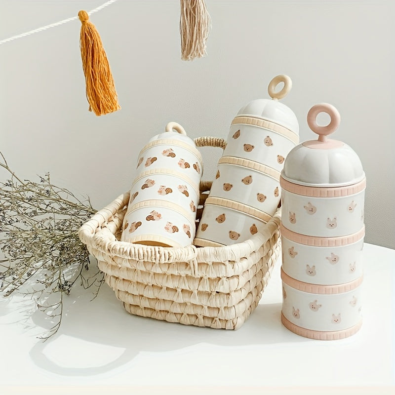 Distributeur de lait en poudre à 3 couches pour voyage et en — Monptitlou
