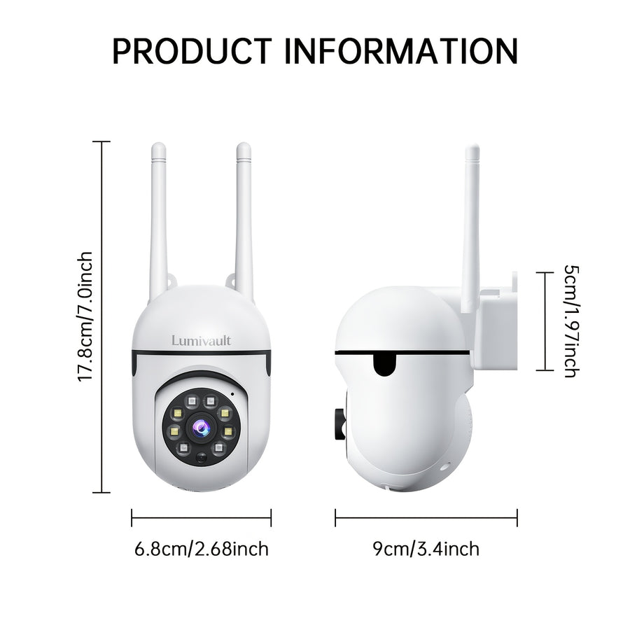 Caméras de surveillance pour bébé 1296P FHD WiFi sans fil PTZ — Monptitlou