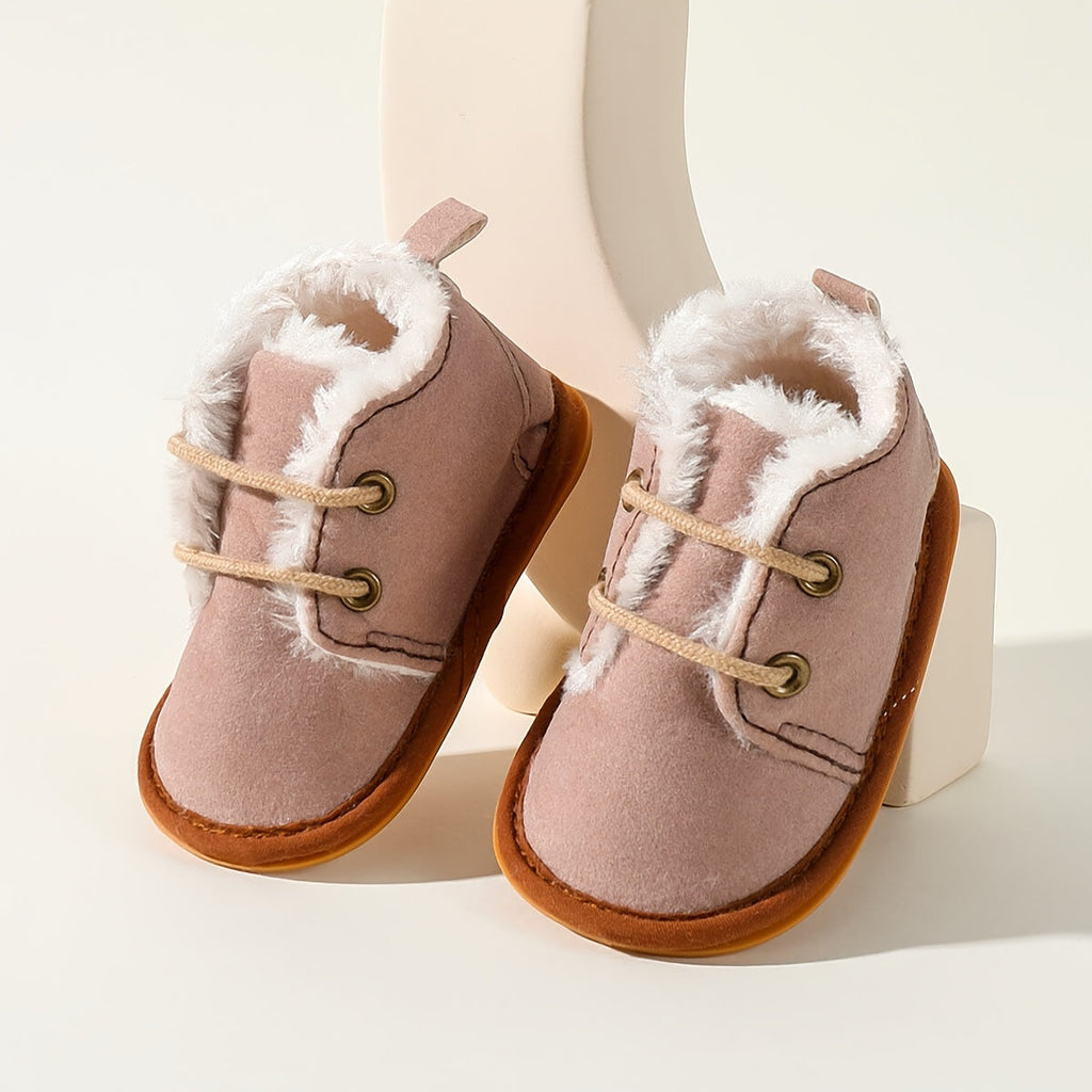 Chaussures d'Hiver pour Enfants 0-18 Mois Semelle Souple Doublure — Monptitlou