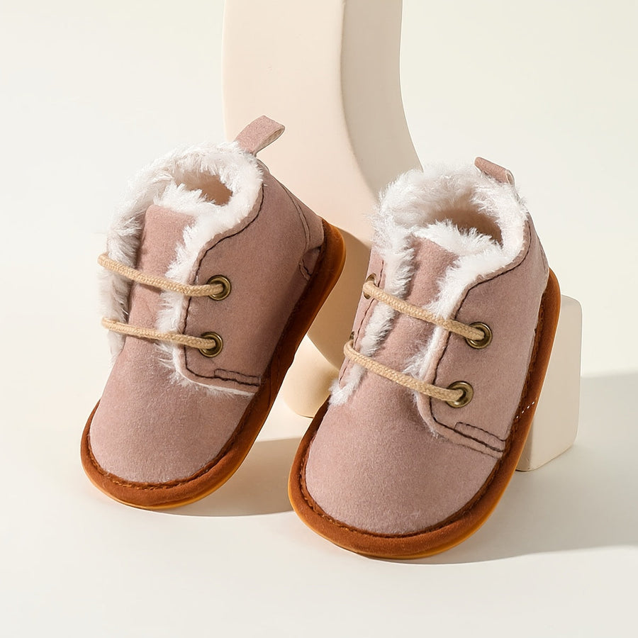 Chaussures d'Hiver pour Enfants 0-18 Mois Semelle Souple Doublure — Monptitlou