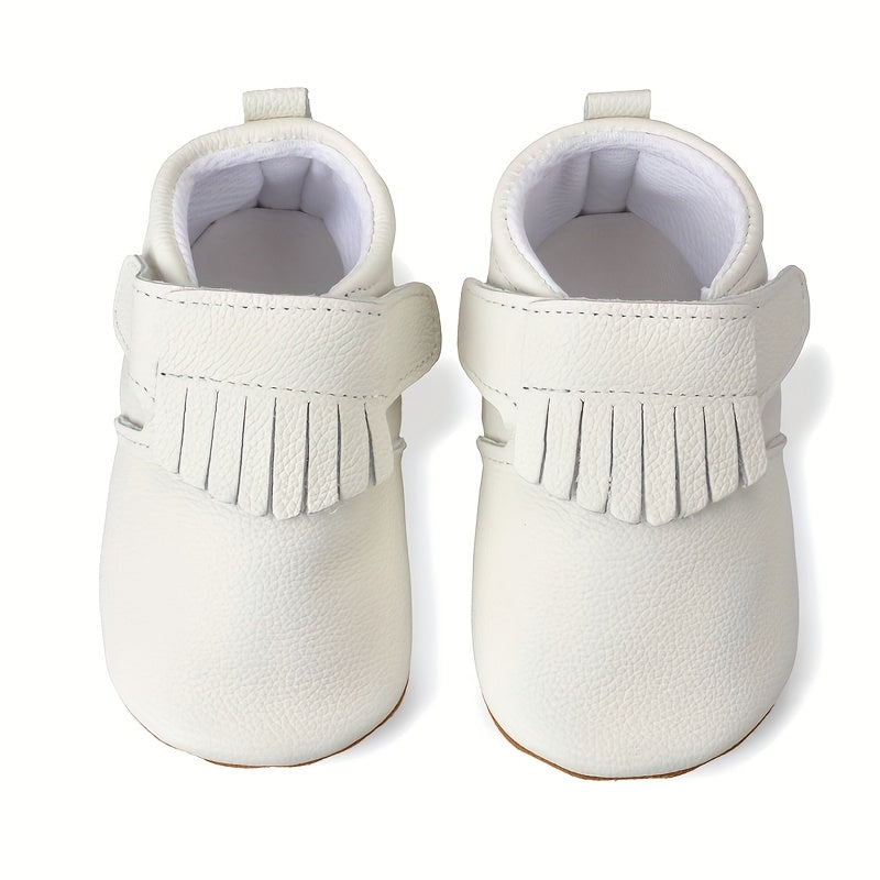 Chaussures de bébé à semelle souple en cuir véritable respirant — Monptitlou Image