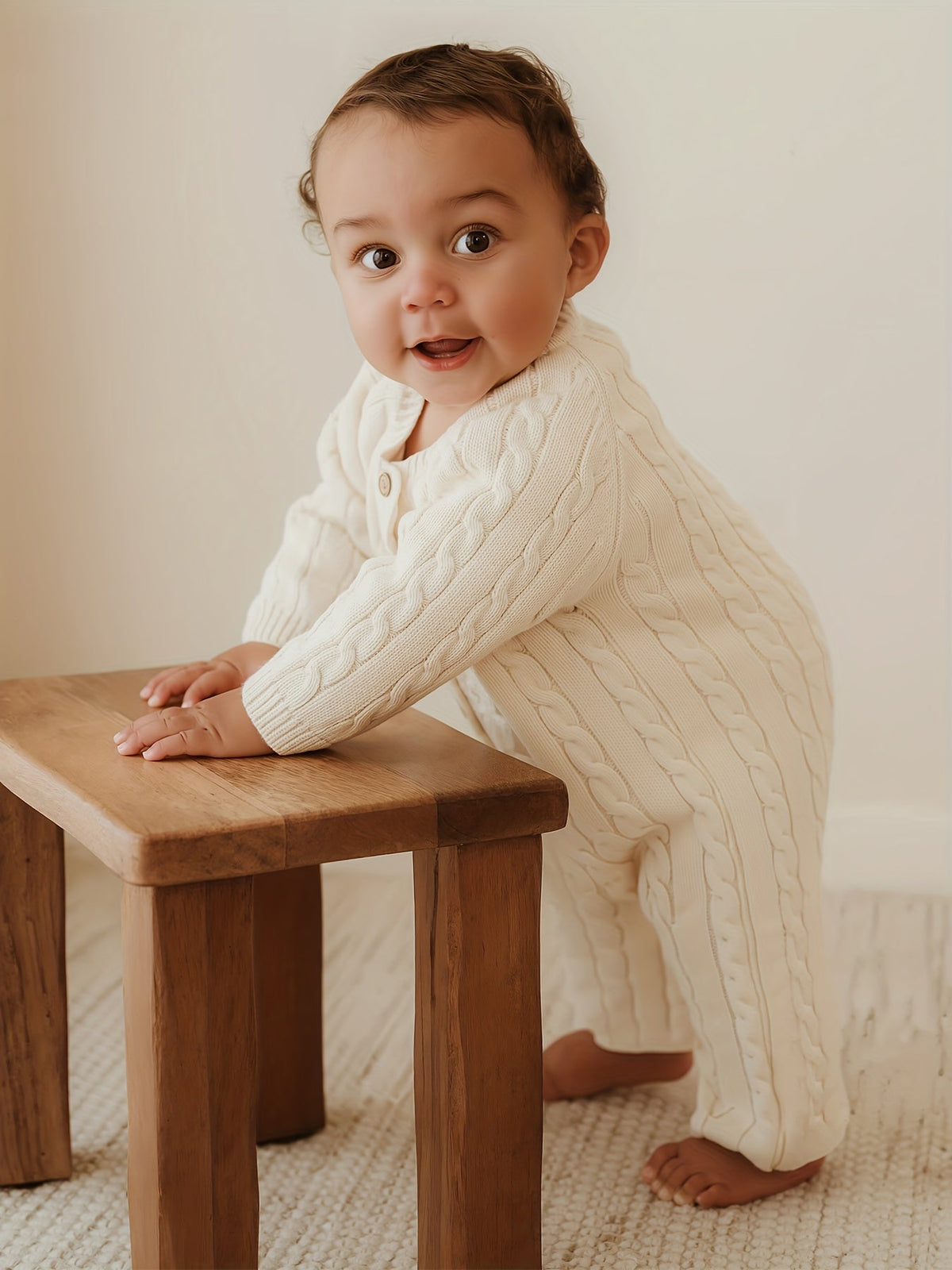Pull Tricoté Pur Automne Hiver Bébé — Monptitlou Image