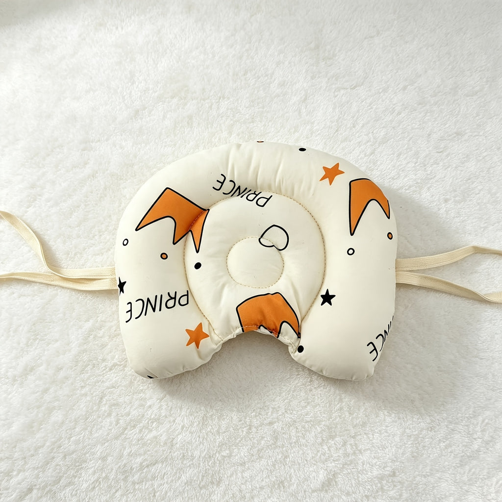 Oreiller de soutien de tête pour bébé doux en forme de U avec attaches — Monptitlou
