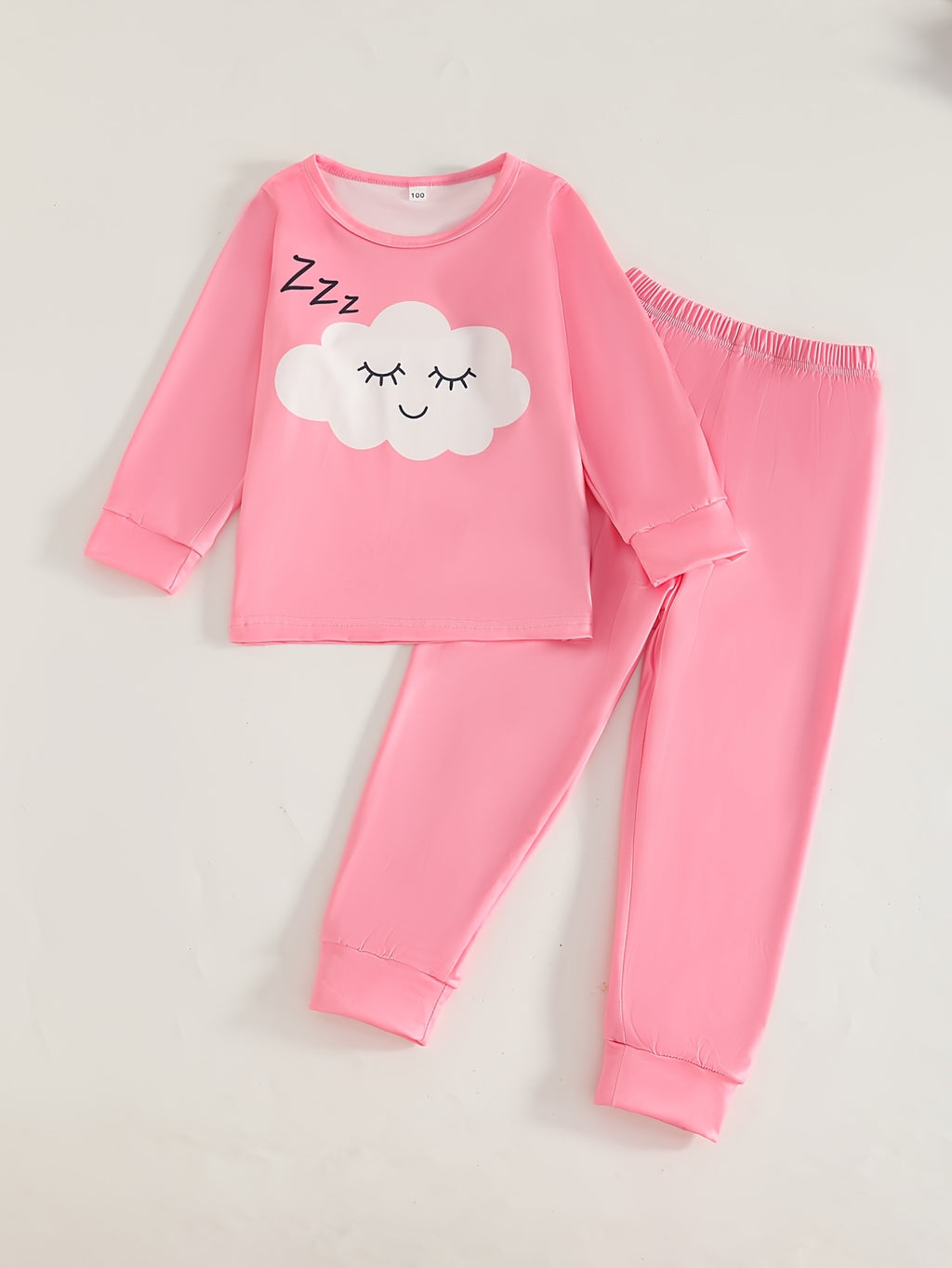 Pyjama pour filles avec imprimé nuage, étoile et lune — Monptitlou