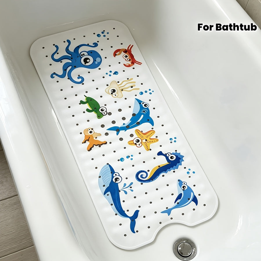 Tapis de bain antidérapant avec motif d'animaux de dessins animés — Monptitlou