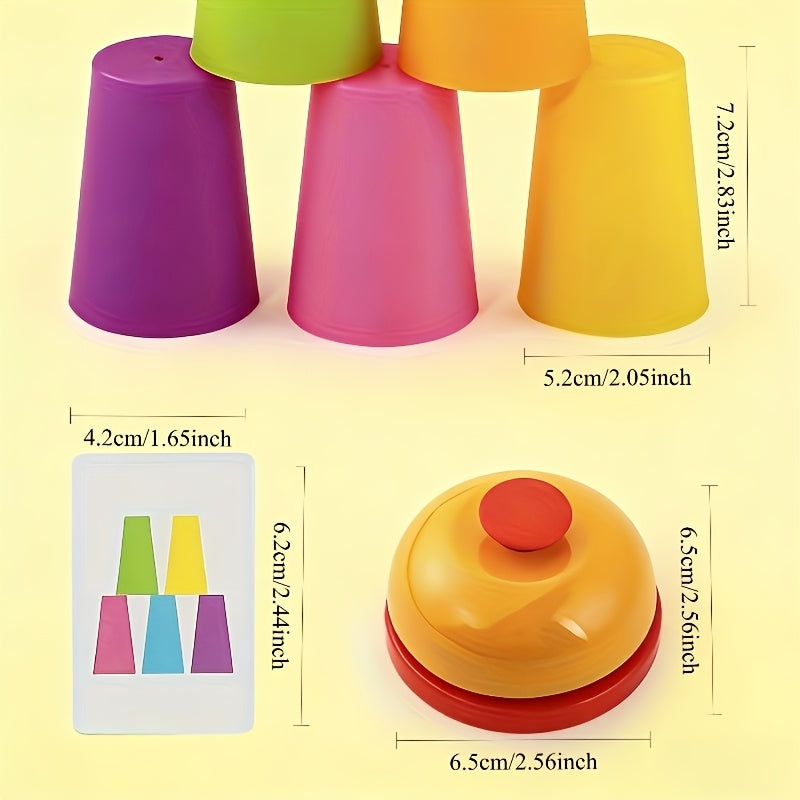 Jeu de gobelets à empiler Memory, gobelets à associer et empiler — Monptitlou