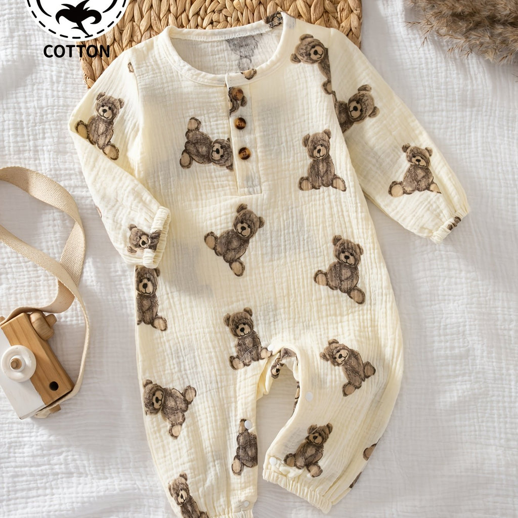 Body Bébé Col Rond Ouvert, Manches Longues — Monptitlou