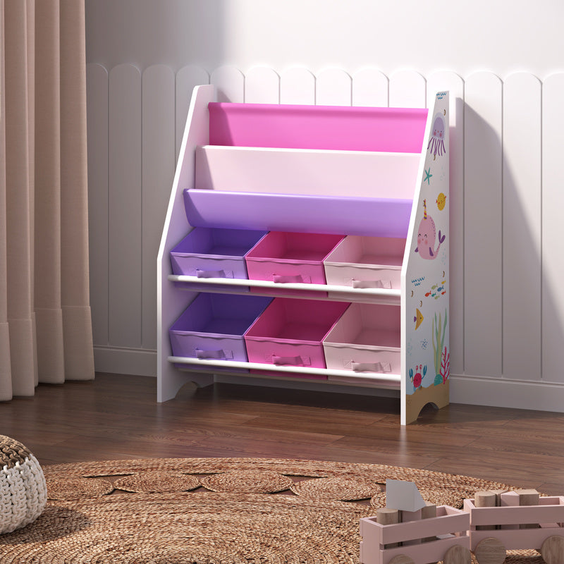 Étagère pour enfants 'Ponteceso' avec 2 compartiments de rangement et 6 — Monptitlou Image