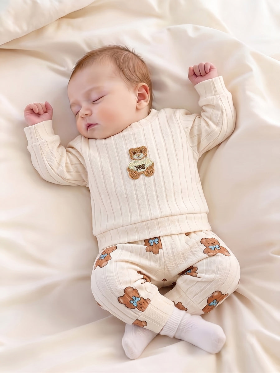 Ensemble 2 pièces pour nouveau-né garçon/fille, automne/hiver — Monptitlou