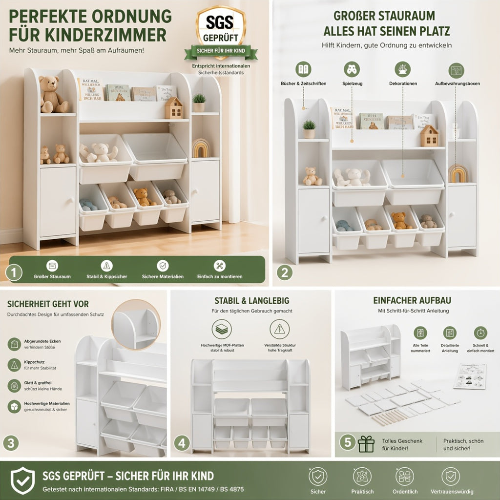 Étagère de rangement multifonctionnelle / Rangement pour magazines — Monptitlou
