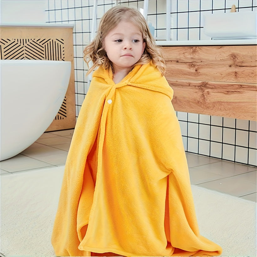 Une serviette de bain canard jaune en polaire corail pour bébés et — Monptitlou