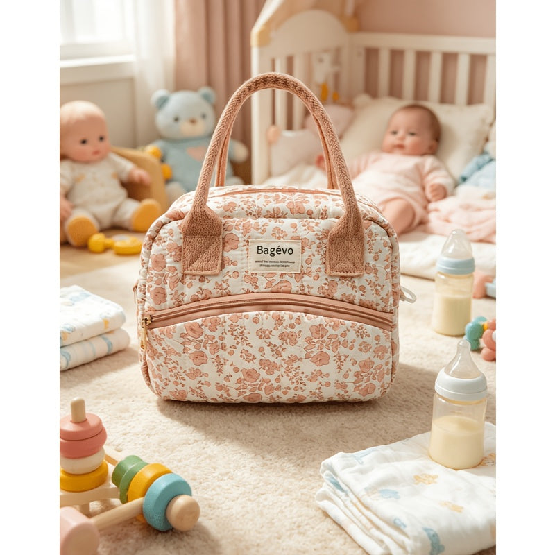 Nouveau sac à dos maman brodé de grande capacité style coréen 2026 — Monptitlou