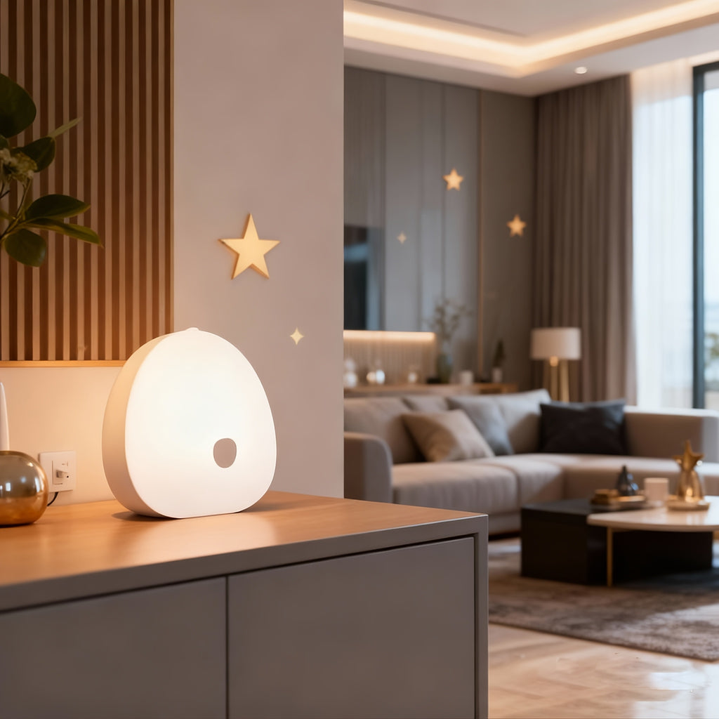 Lampe de nuit aide-sommeil, LED avec bruit blanc apaisant — Monptitlou