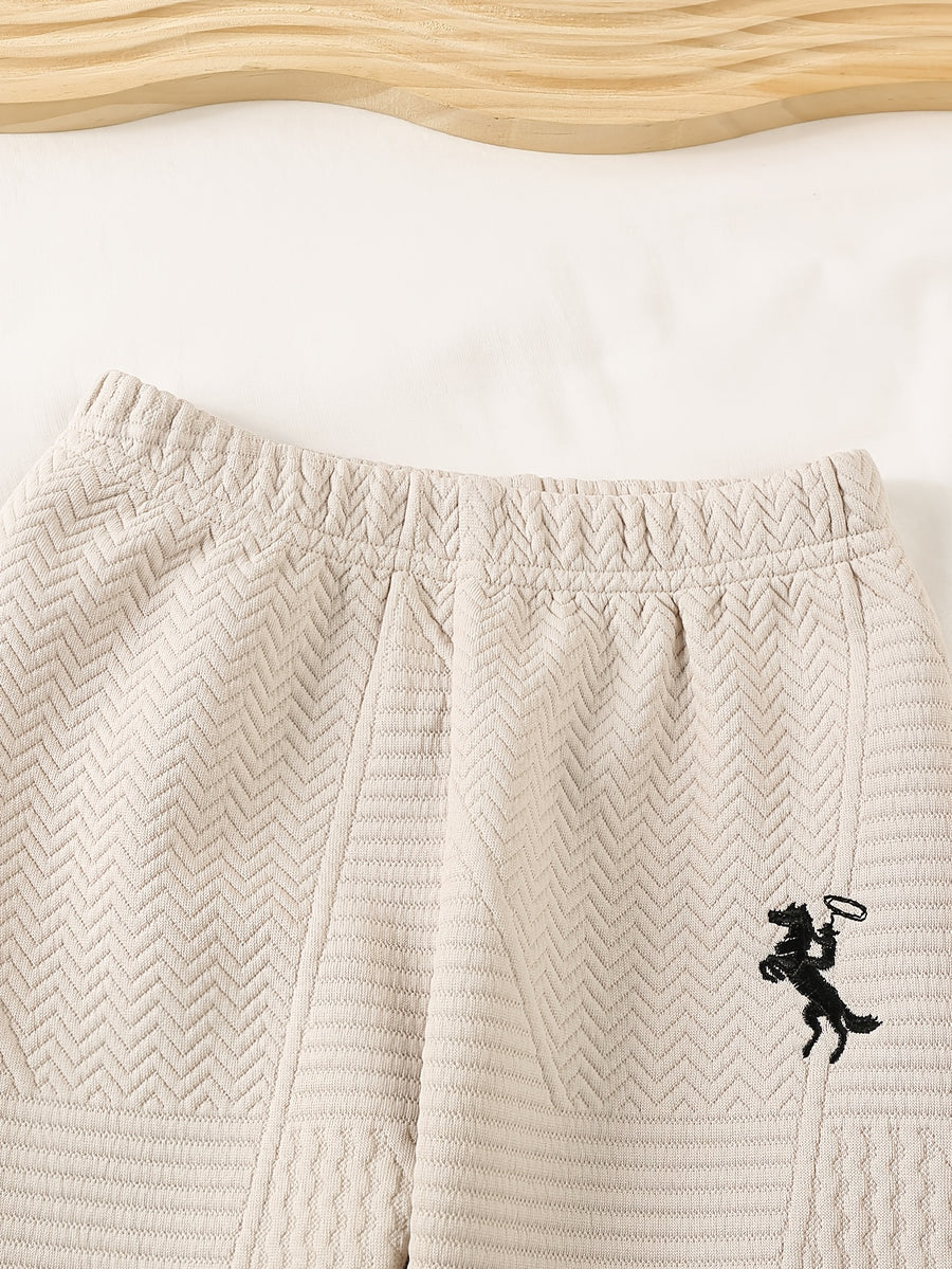 Ensemble deux pièces pour bébé garçon, automne hiver — Monptitlou