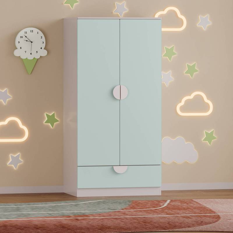 Armoire pour enfants Sandnes avec tiroir 123 x 60 x 40 cm — Monptitlou