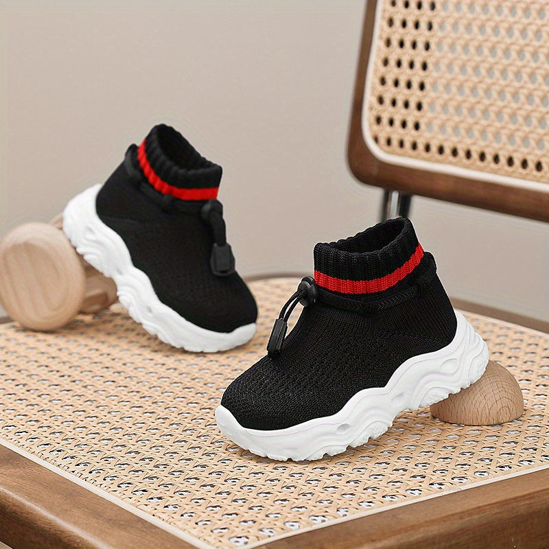 Chaussures de marche pour enfants, matière tricot respirante — Monptitlou