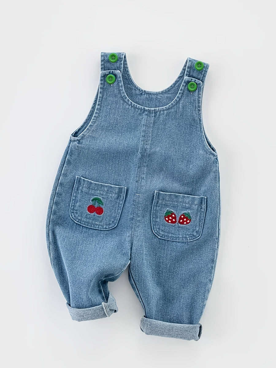 Salopette pour bébé et tout-petit, pantalon en denim — Monptitlou