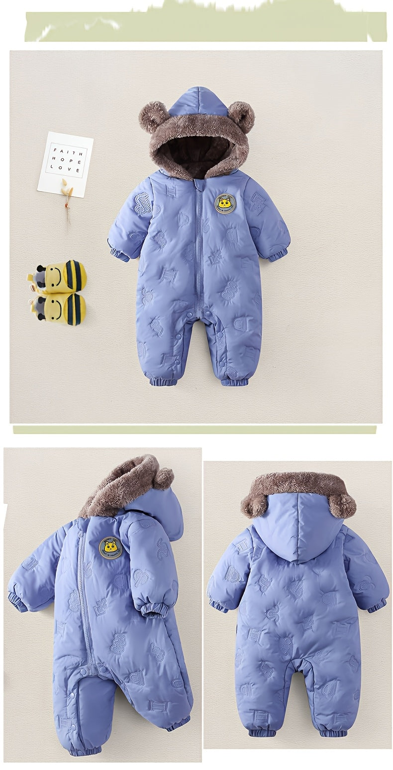Barboteuse d'hiver pour fille — Monptitlou