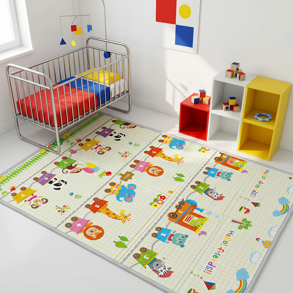Tapis d'éveil bébé extra large 200X180Cm, conception réversible — Monptitlou