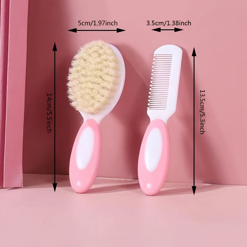 Ensemble de brosse et peigne pour bébé, deux pièces — Monptitlou