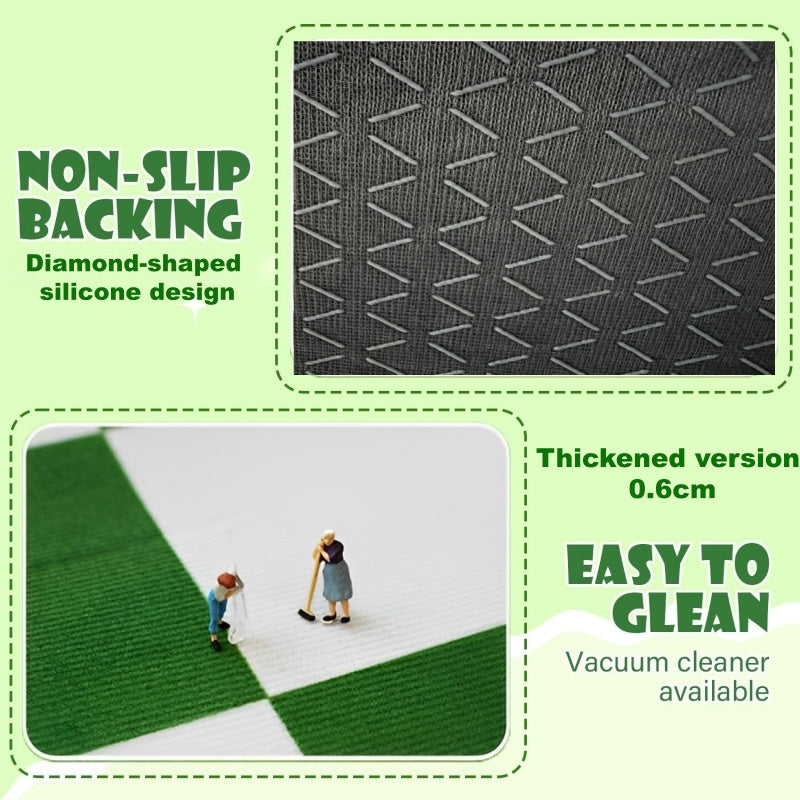 1 tapis en velours 950G/M2, épaisseur 0,6 cm, avec support en silicone — Monptitlou