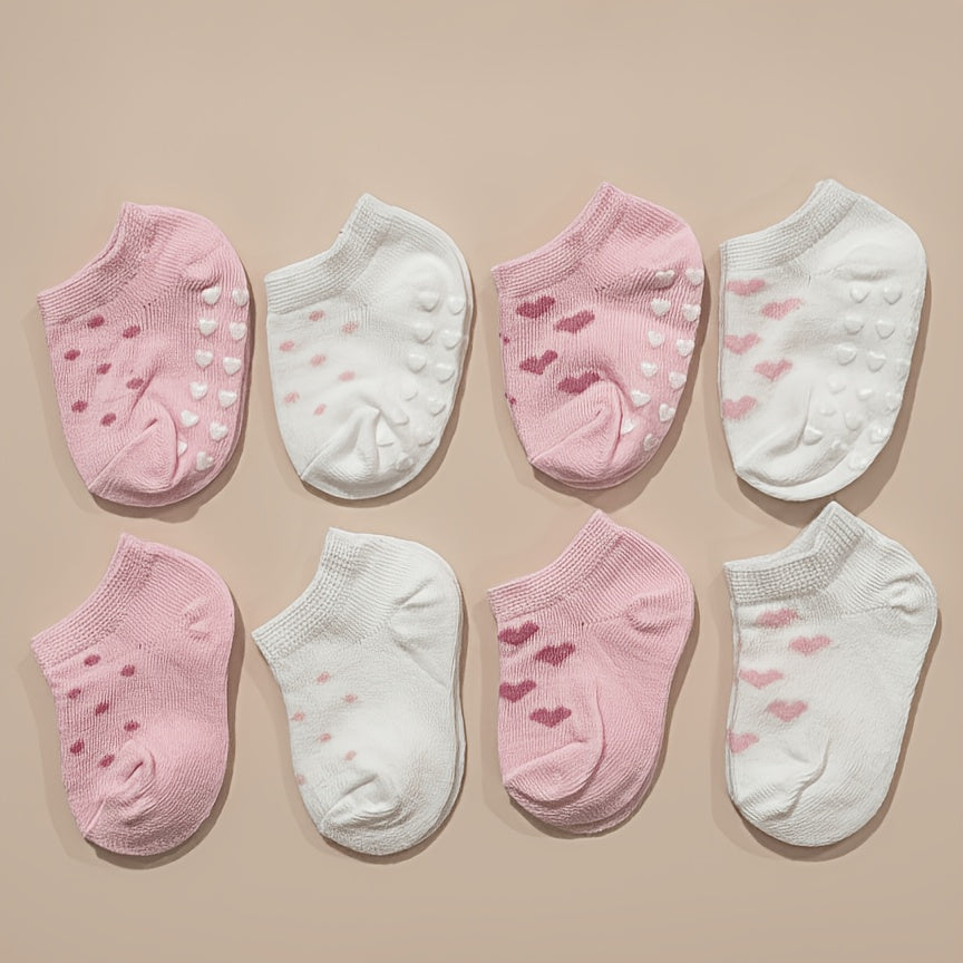 Paires de chaussettes courtes pour enfants à imprimé cœurs — Monptitlou Image