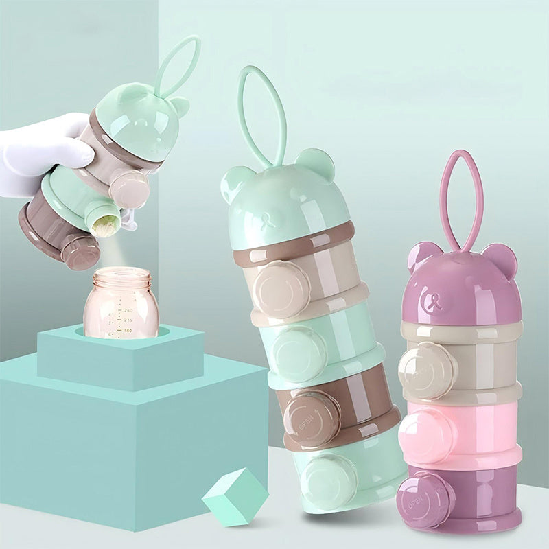 Distributeurs de formule boîte portable style ours dessin animé à — Monptitlou