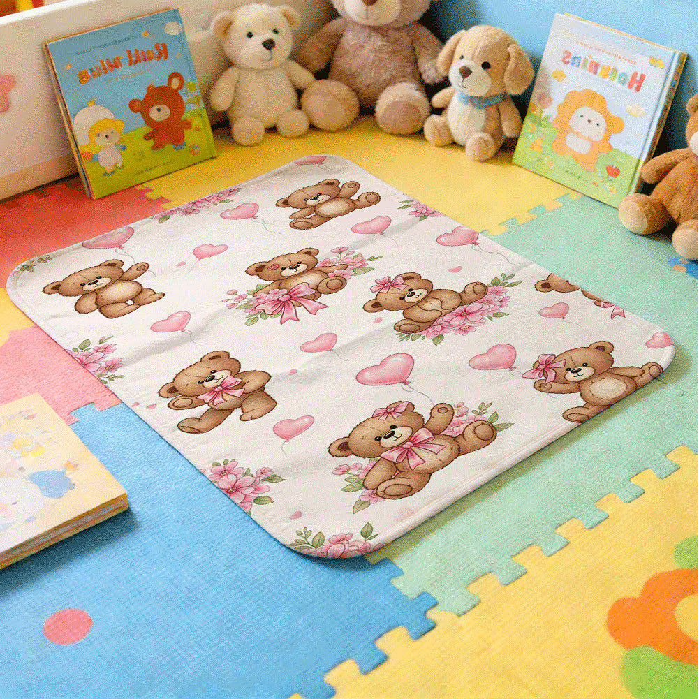 [Lavable en machine] Pink Bear And Heart Sweet World Grande Taille — Monptitlou Image