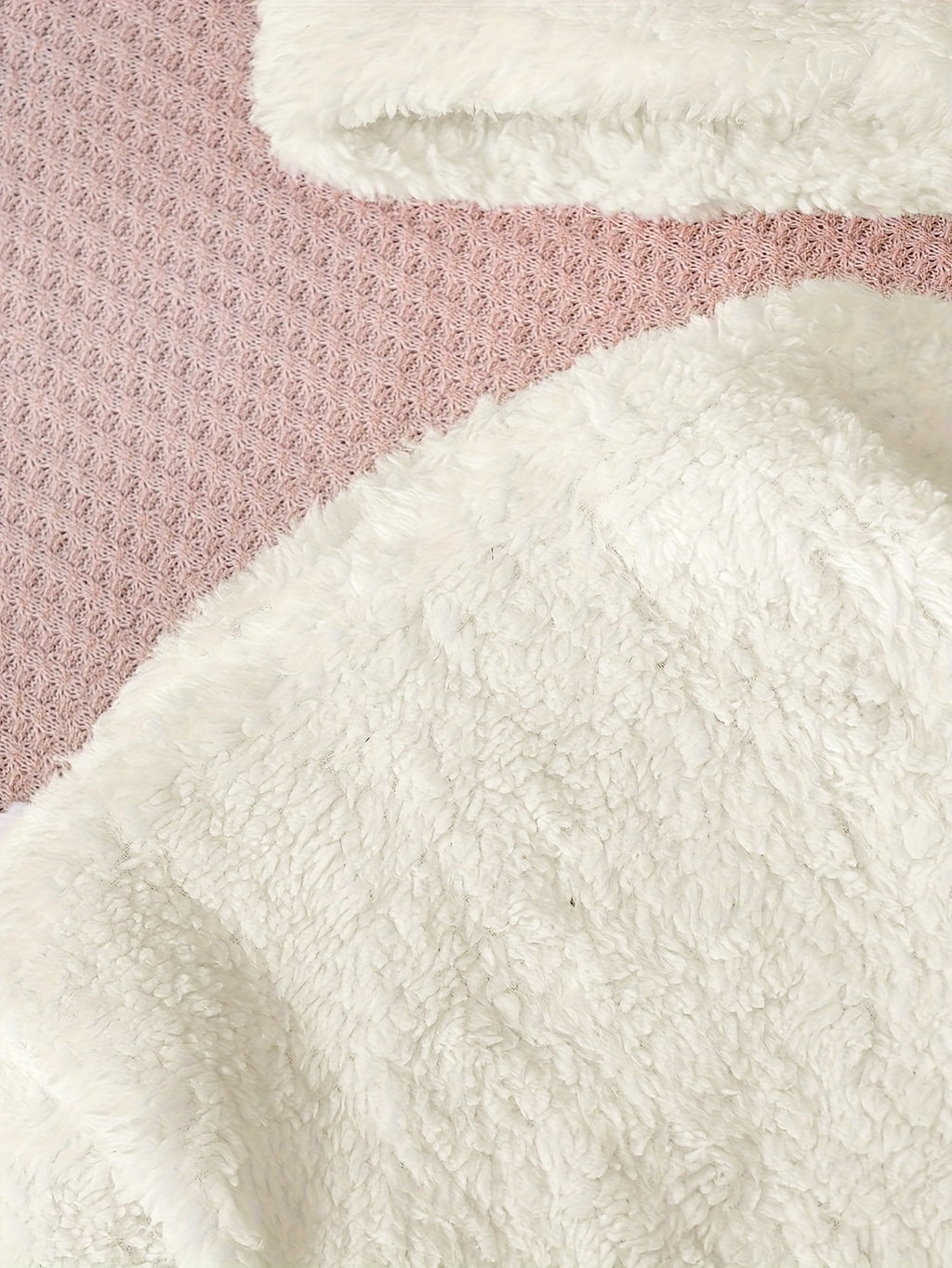 Combinaison Mignonne à Manches Longues en Peluche Unie pour Filles — Monptitlou