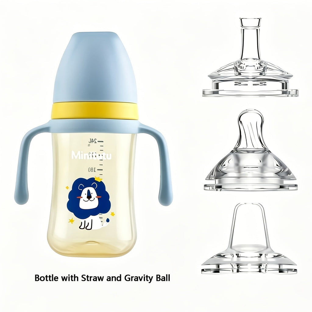 Bouteille et gobelet d’apprentissage 3 en 1 pour bébé — Monptitlou