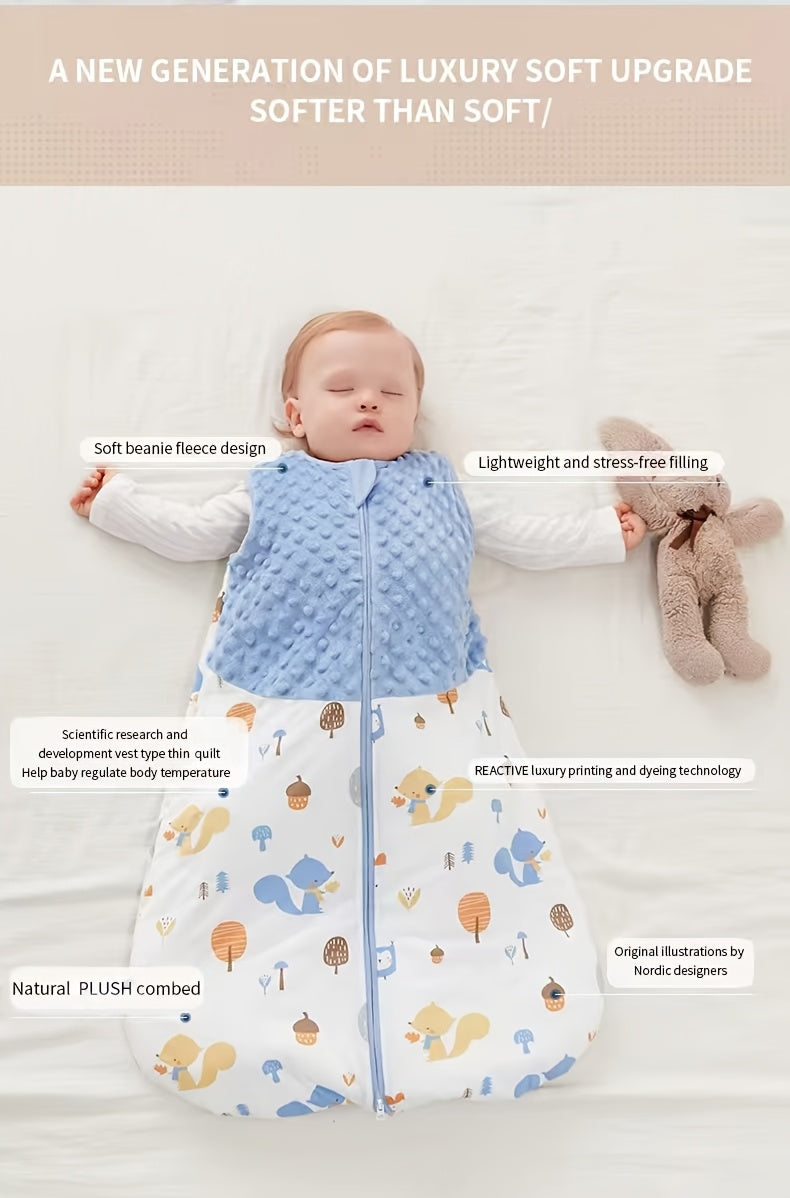 Couverture portable 1.5 Tog avec fermeture éclair bidirectionnelle — Monptitlou