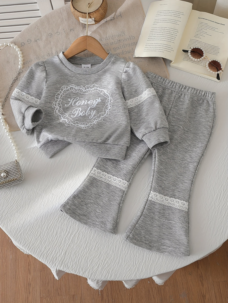 Ensemble deux pièces décontracté printemps-automne style coréen pour — Monptitlou