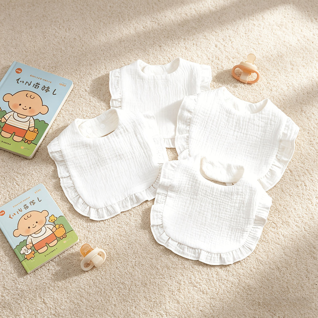 Bavoirs à volants pour bébé, bavoirs pour nouveau-nés — Monptitlou