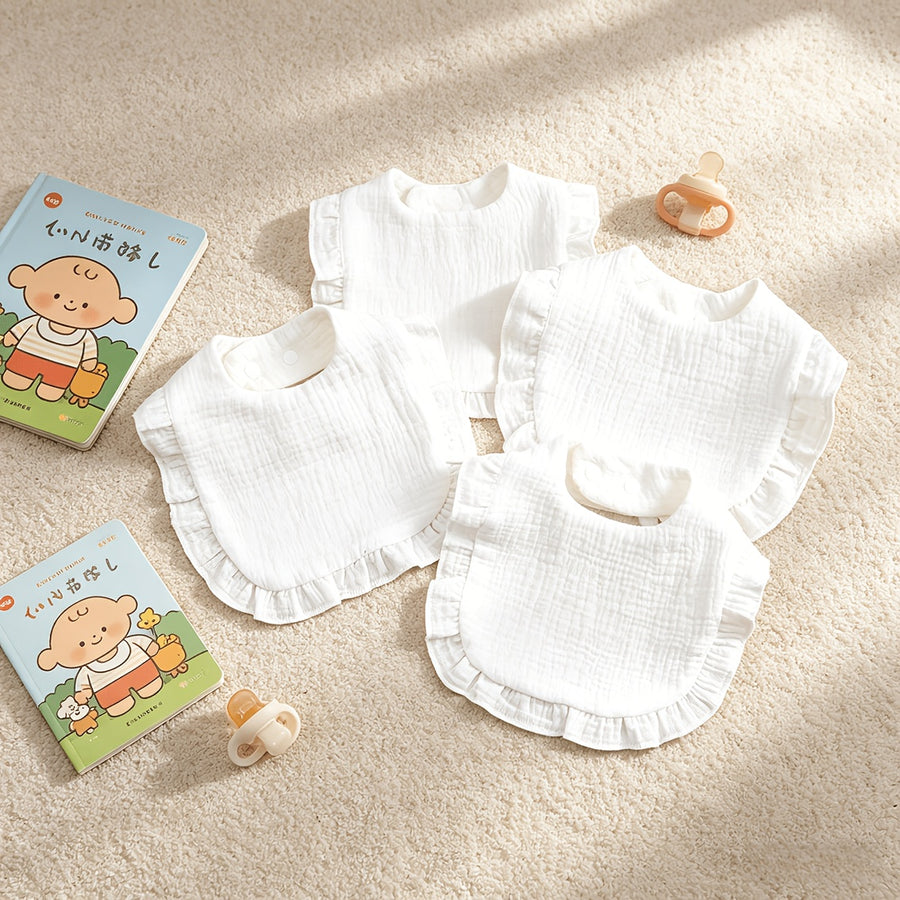 Bavoirs à volants pour bébé, bavoirs pour nouveau-nés — Monptitlou