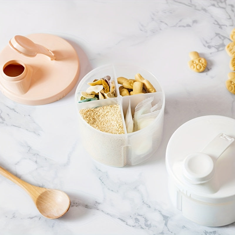 Distributeur de lait en poudre portable à 4 compartiments pour jeunes — Monptitlou