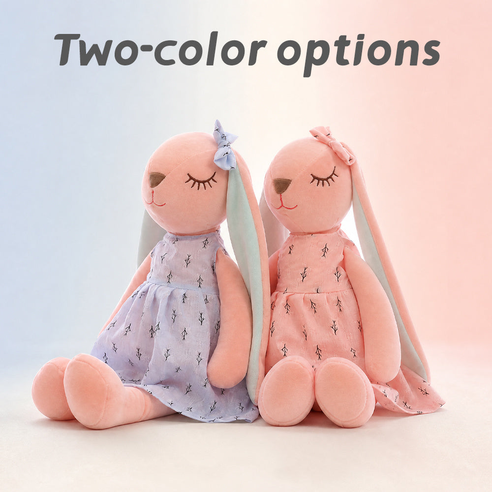 Nouvelle Poupée en Peluche Lapin à Longues Oreilles Douce et Mignonne — Monptitlou