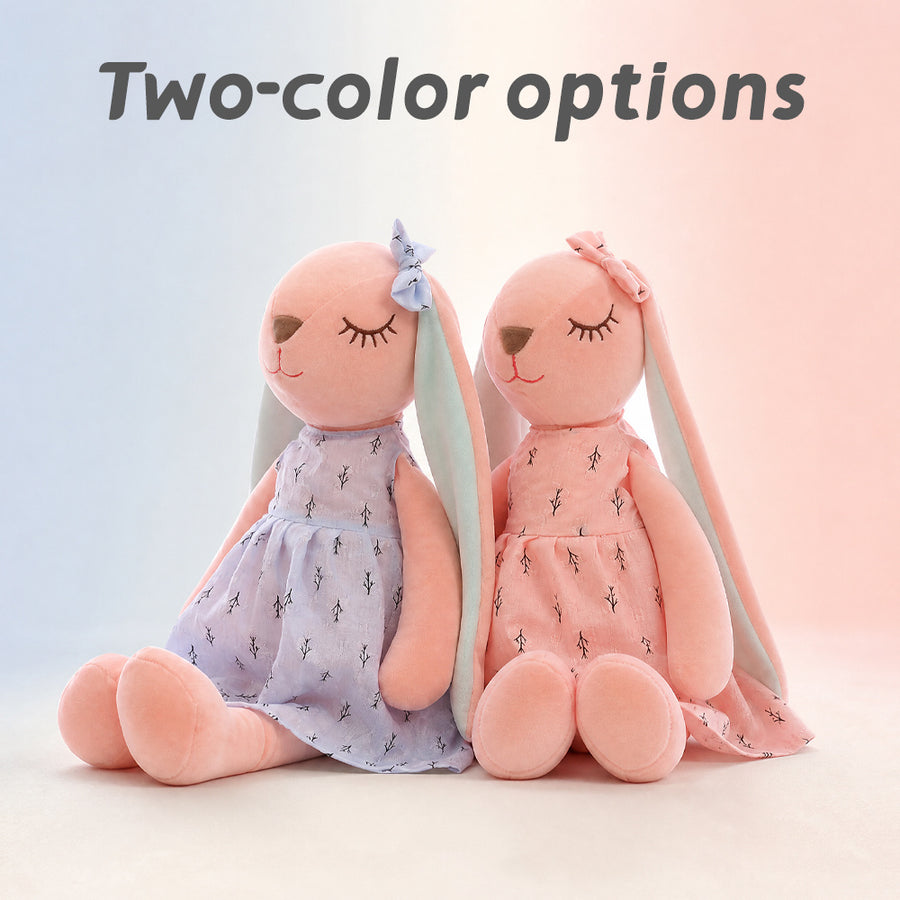 Nouvelle Poupée en Peluche Lapin à Longues Oreilles Douce et Mignonne — Monptitlou