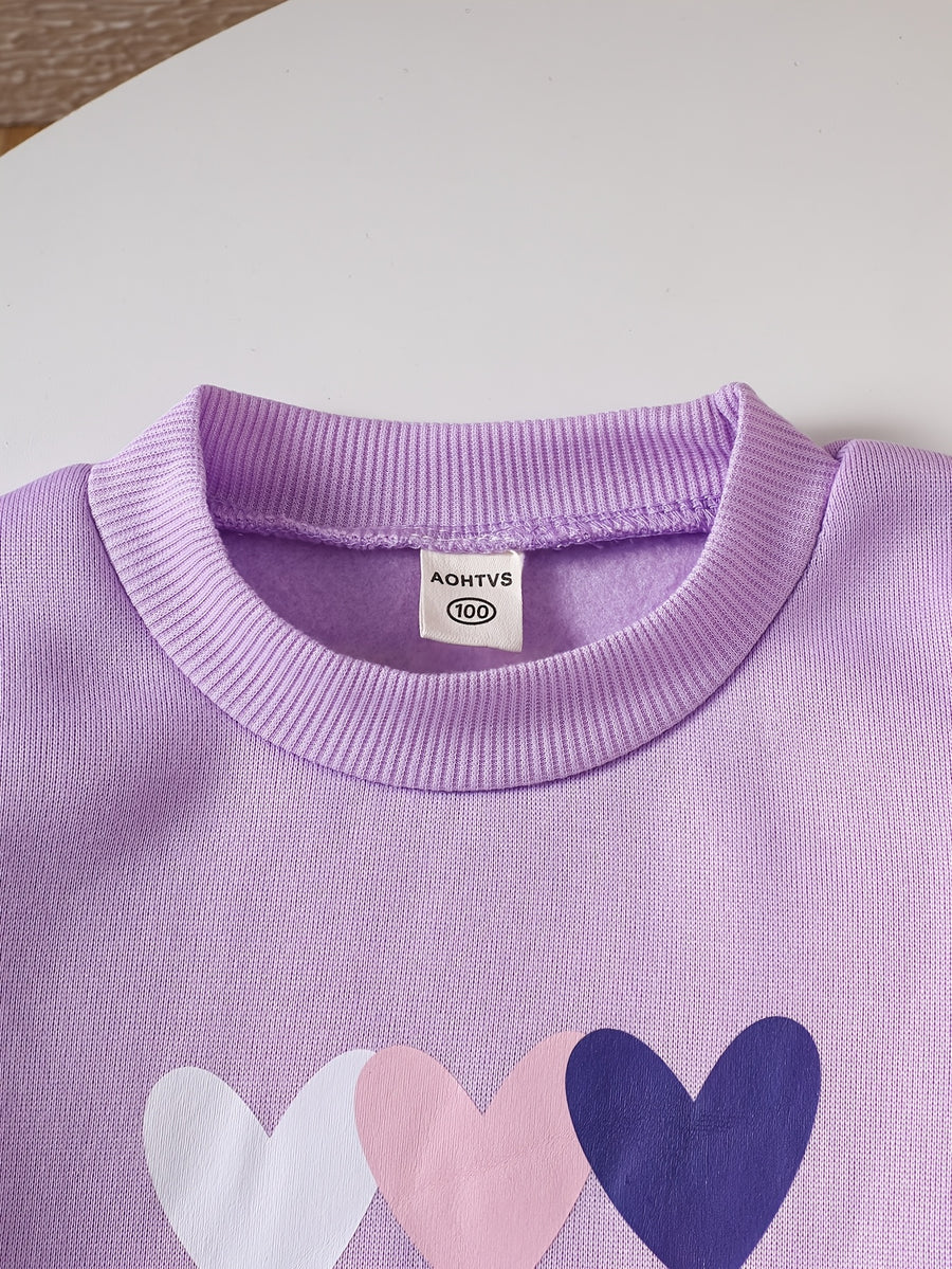 Ensemble 2 pièces. Sweatshirt à col ras du cou et pantalon long pour — Monptitlou