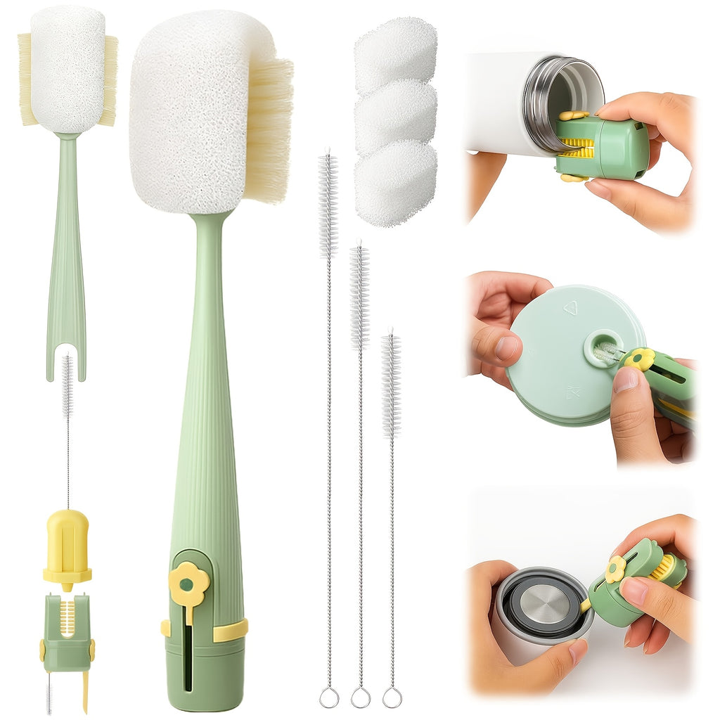Brosses de nettoyage pour bouteilles d'eau 5-en-1 — Monptitlou
