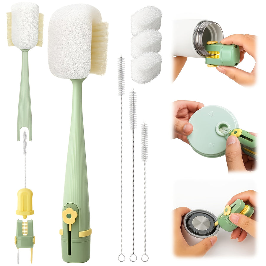 Brosses de nettoyage pour bouteilles d'eau 5-en-1 — Monptitlou