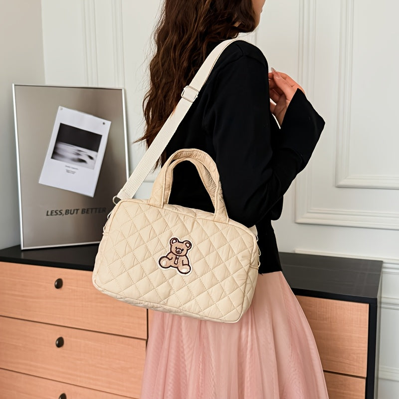 Petit sac parental style Ins, à main/à bandoulière/en bandoulière croisée, sac de maternité brodé à la mode, sac à lange