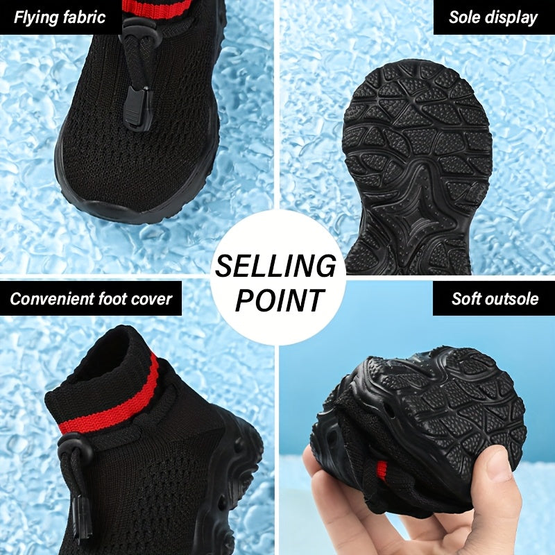 Chaussures de marche pour enfants, matière tricot respirante — Monptitlou